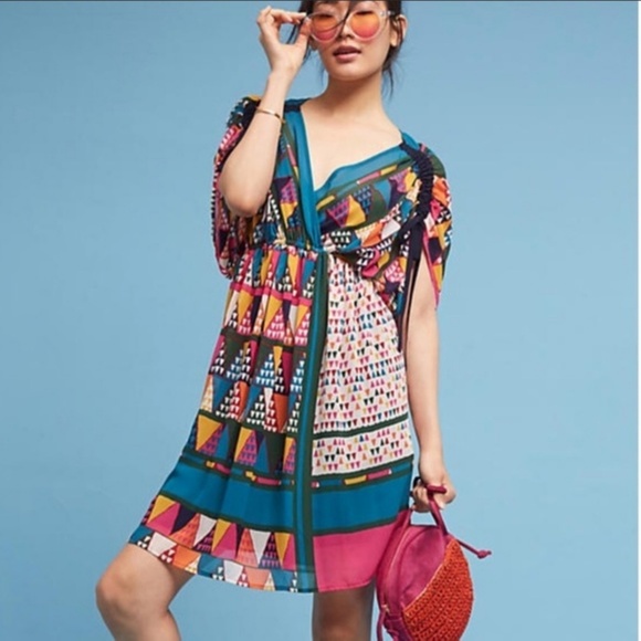 Anthropologie Dresses & Skirts - Anthropologie Maeve Geo Print Dress Size 4